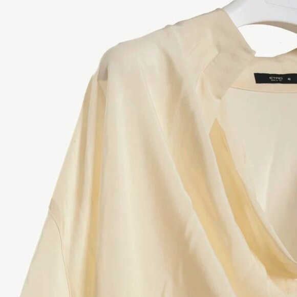 Etro Cream Silk Cowl Neck Tunic - Picture 4 of 9